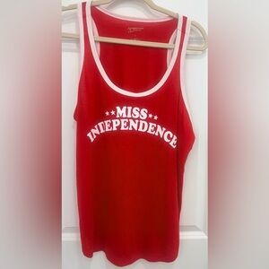 Arizona Jean Company Red 'Miss Independence' Tank Top